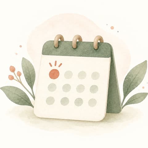 Illustration of the start of the cycle and of the pregnancy count