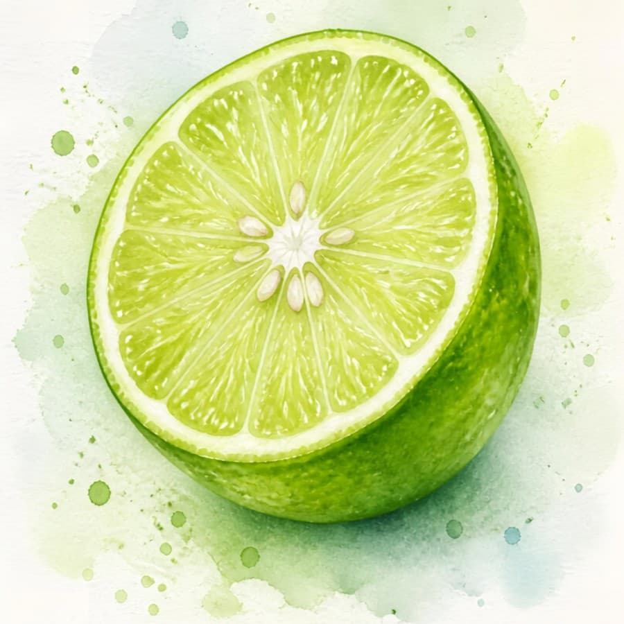 Visual reference: a lime