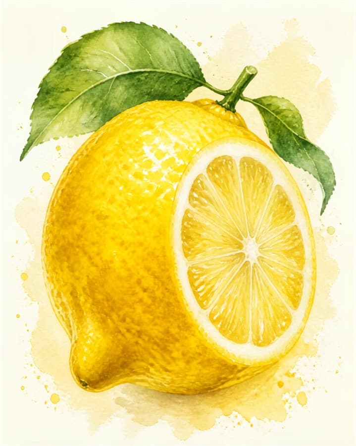 Visual reference: a lemon