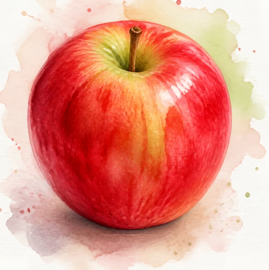 Visual reference: an apple