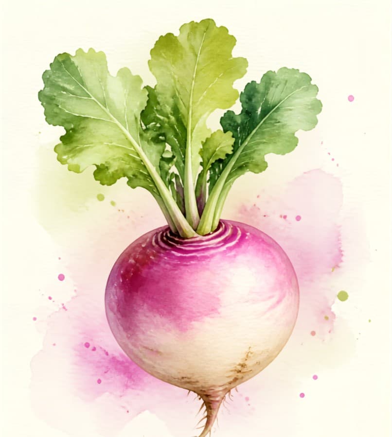 Visual reference: a turnip