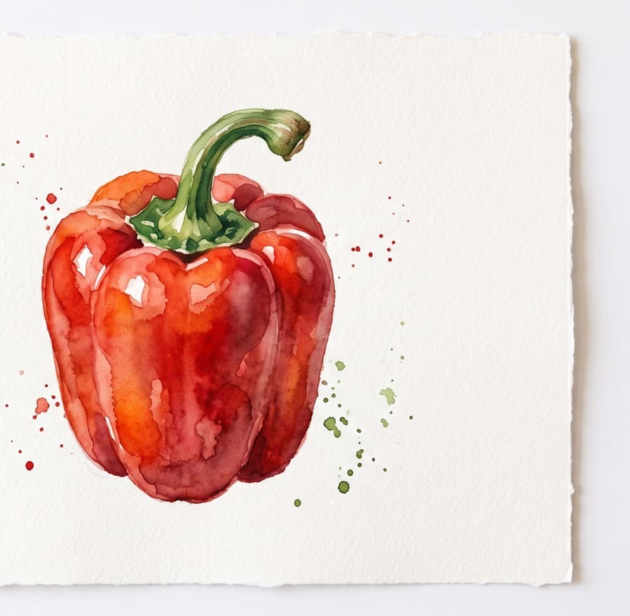 Visual reference: a bell pepper