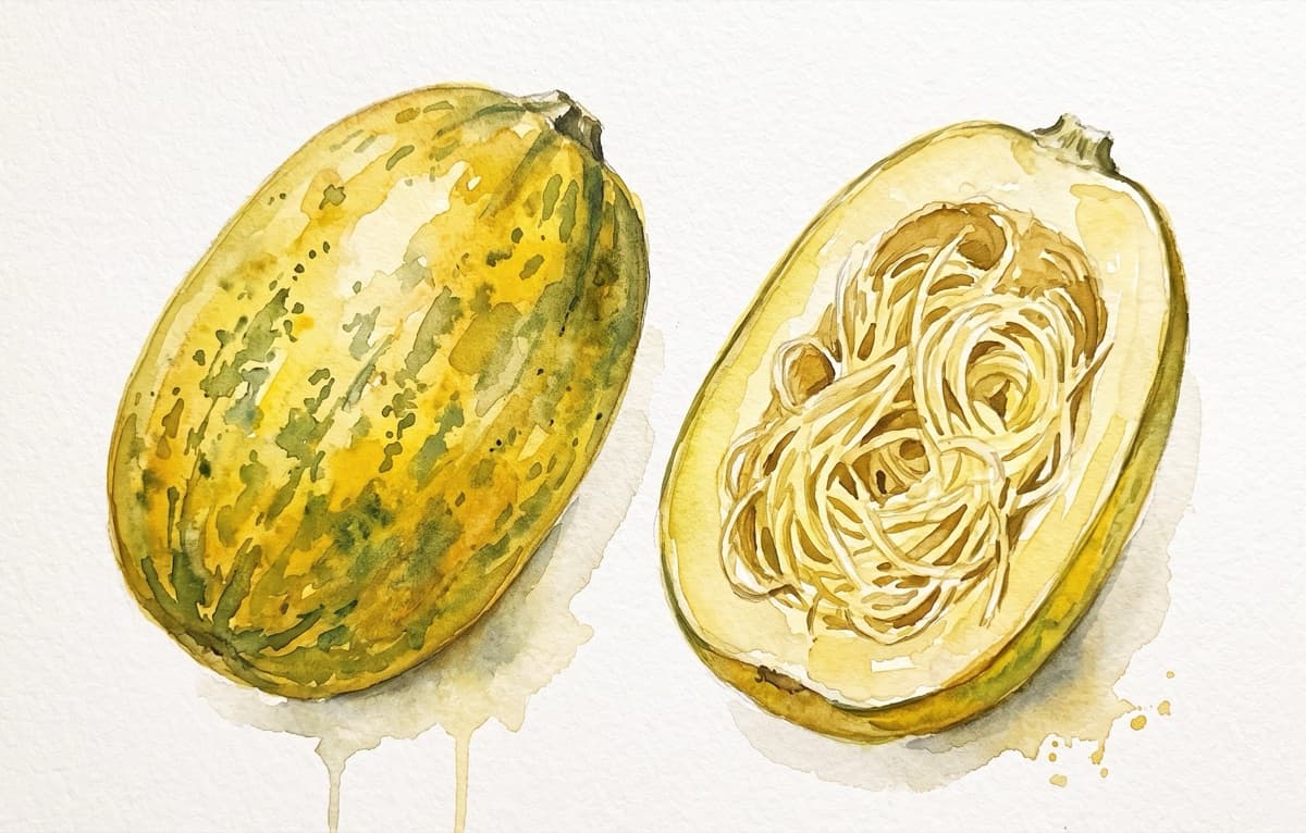 Visual reference: a spaghetti squash