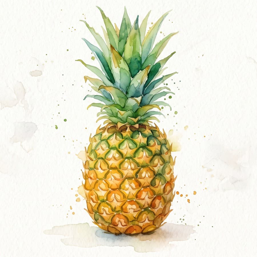 Visual reference: a pineapple