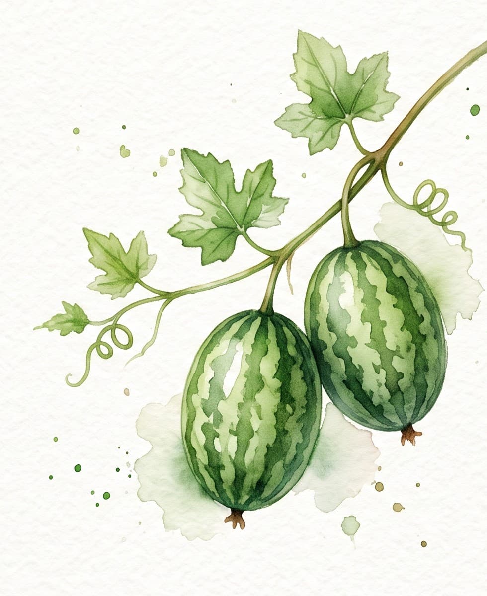 Visual reference: a mini watermelon